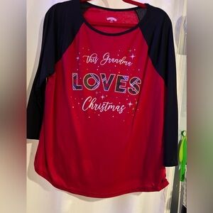 2 Grandma Christmas T-Shirts LS XL .